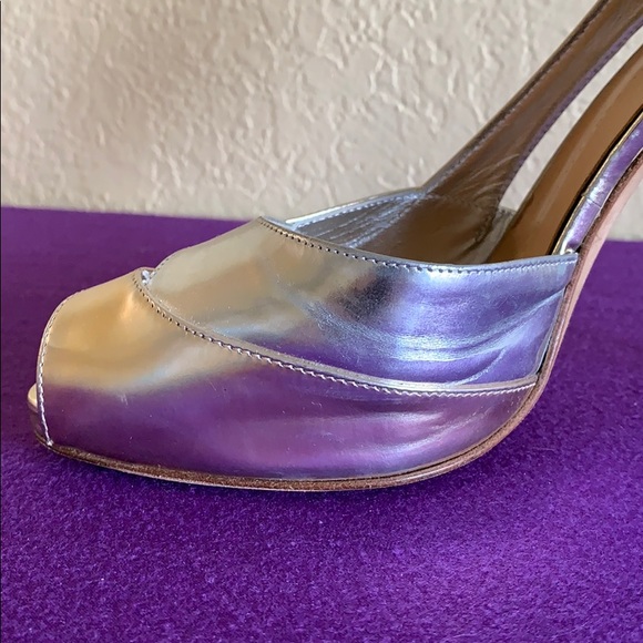 GUISEPPE ZANOTTI PEEP TOE PUMPS SZ 40 - Picture 5 of 8